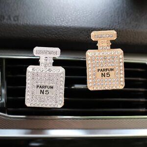 No 5 NEW Parfum 1 - You Pick Silver or Gold Car Vent Air Freshener Inspired